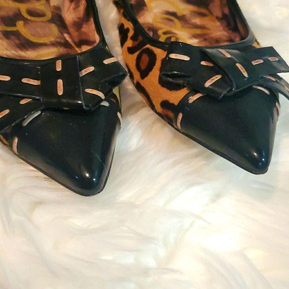 Sam eldmon flats leopard print 7.5 - Picture 2 of 4